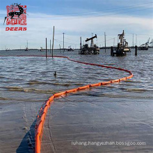 WGV750 floating pvc seaweed oil fence boom for oil spill containment